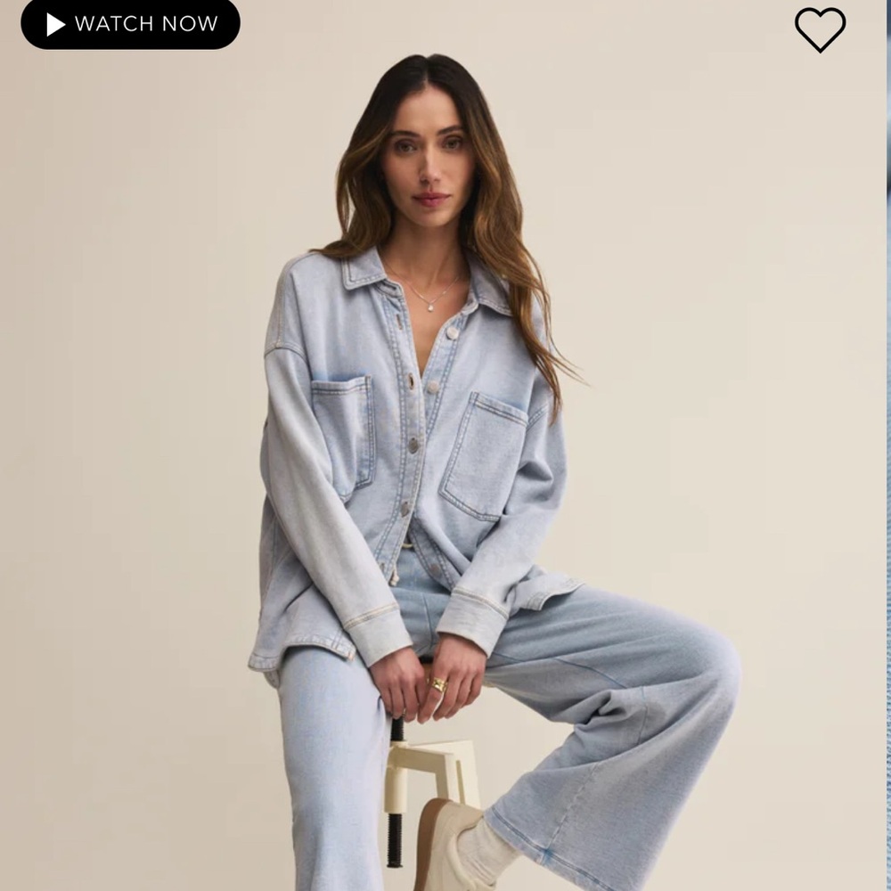 Z Supply All Day Knit Denim Jacket - Picture 2 of 5